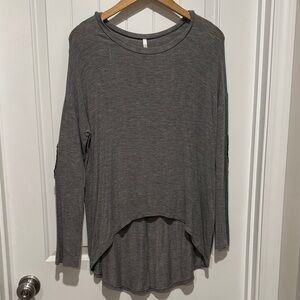 Sage Charcoal Long Sleeve Women's Top